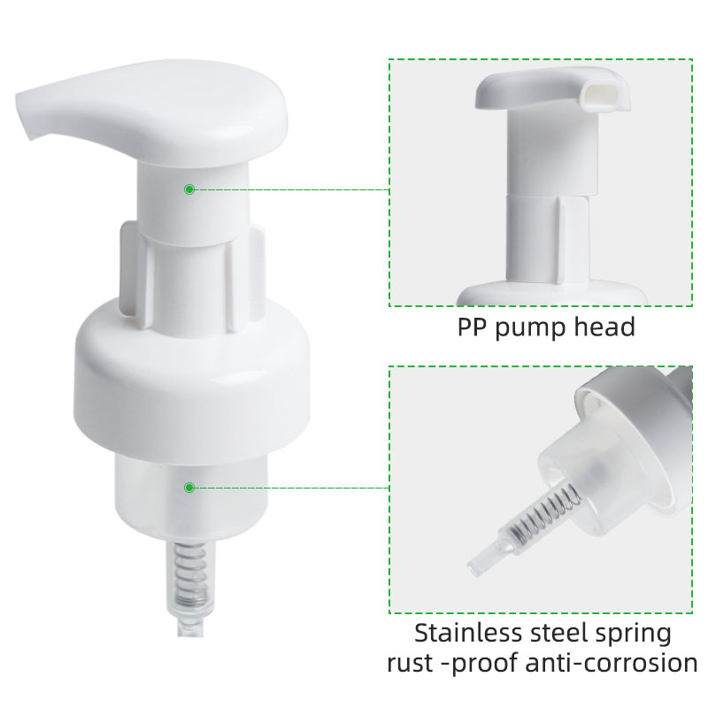 pp foam pump with stainless steel spring