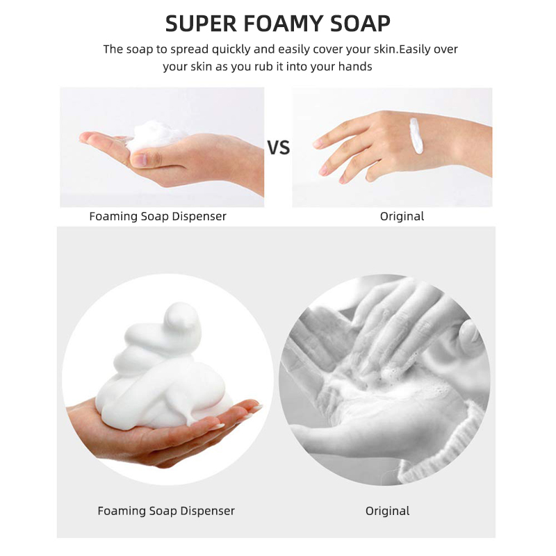 reusable silver foam soap pump china manufacturer