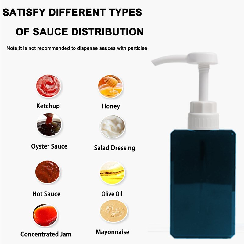 non-toxic dispenser pump for hot sauce and monin