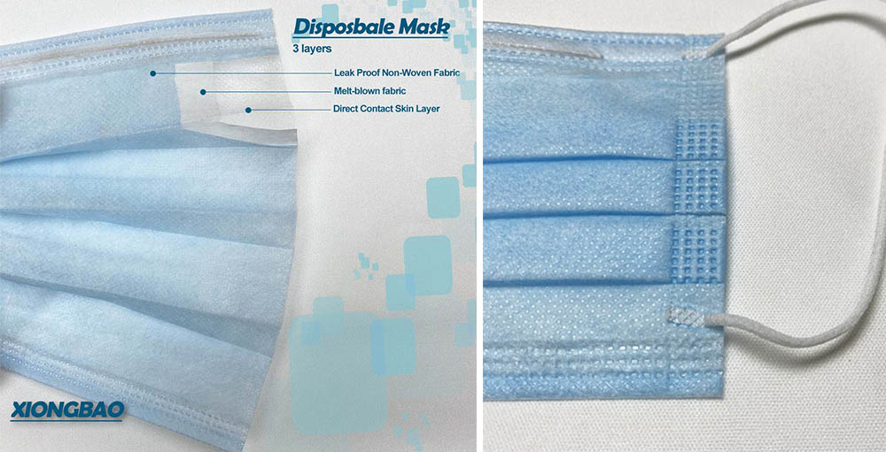 Disposable Earloop 3 Layer Face Mask Disposable Earloop 3 Layer Face Mask