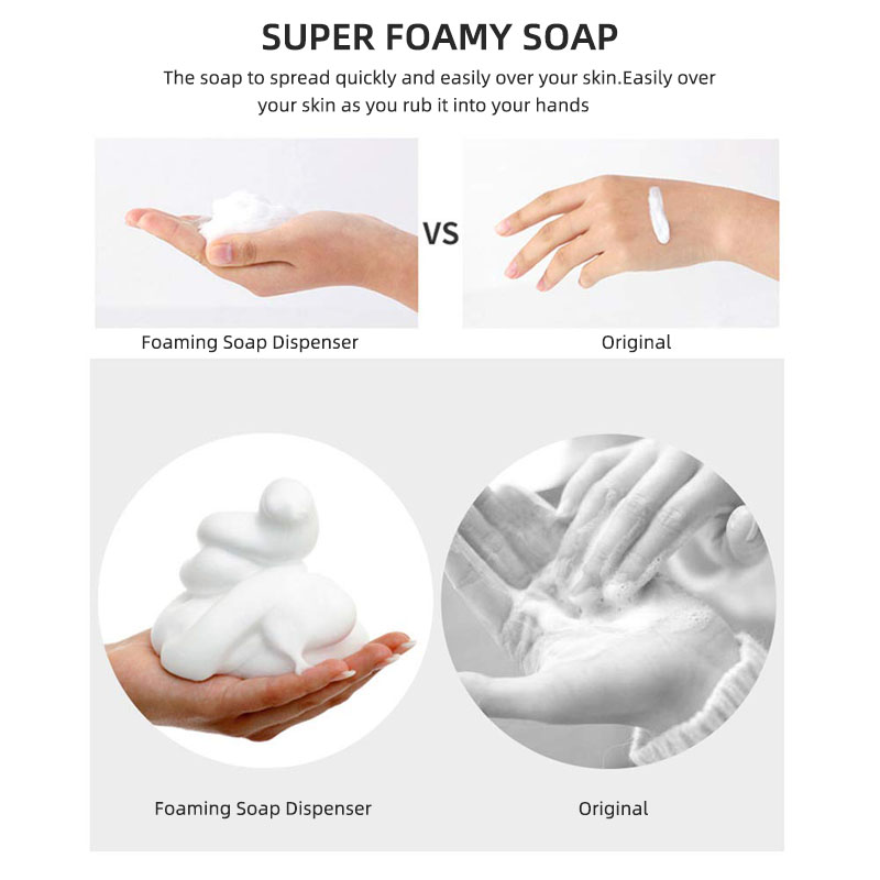 foaming soap pump with clip