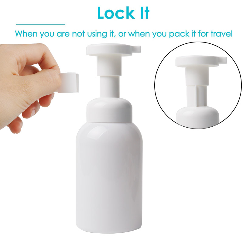 foam pump with clip lock for salon