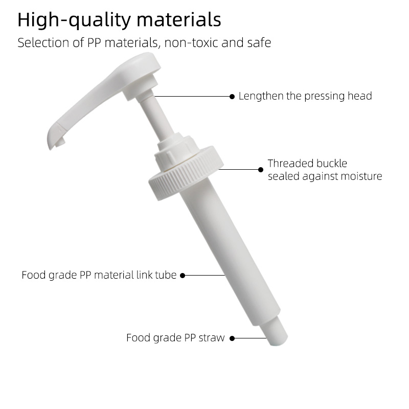 food grade PP 5cc output syrup pump