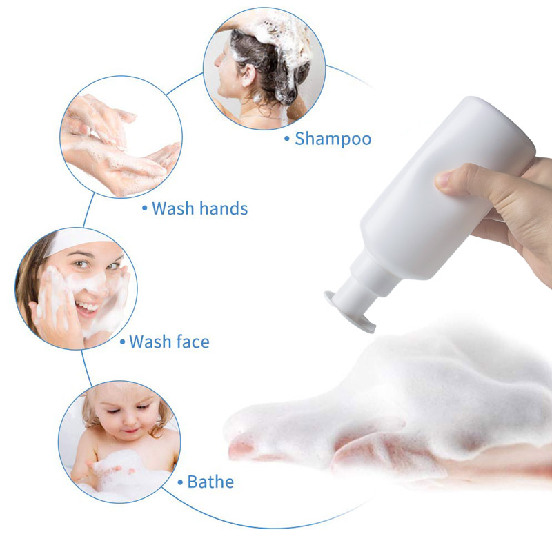 squeeze foam pump for washing face