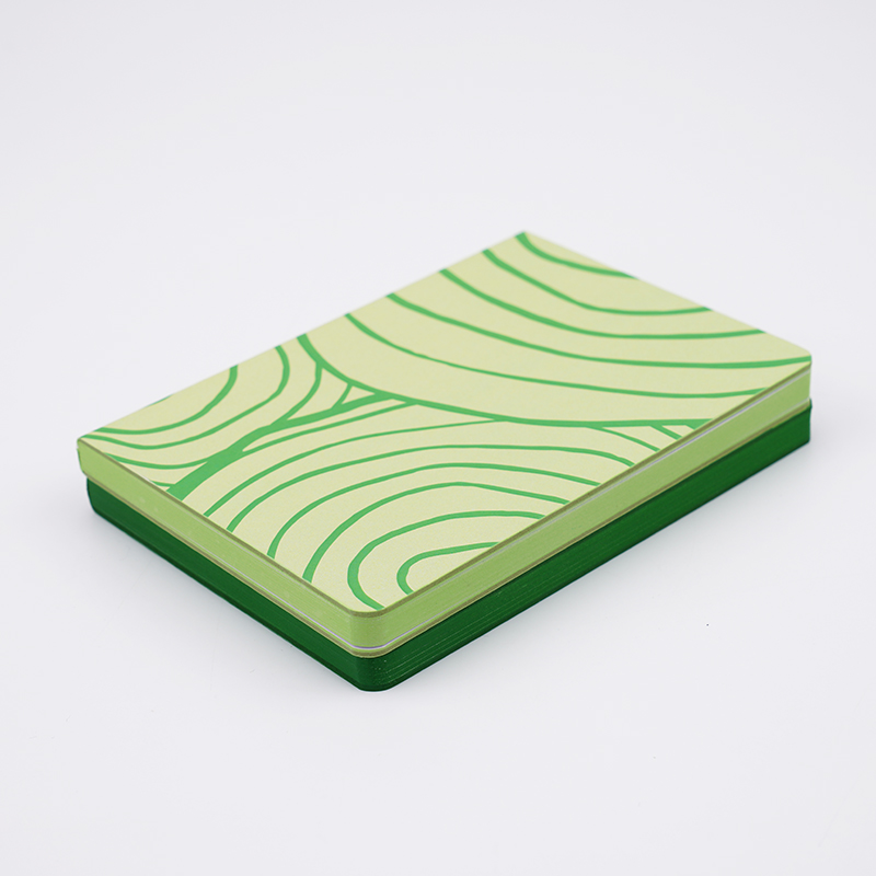 A6 soft touch laminatin case binding notebook