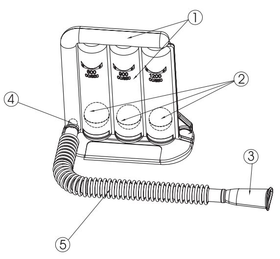 Breathing training spirometer