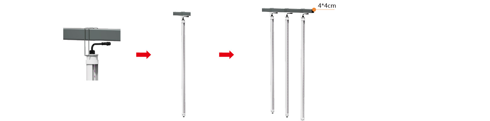 Interlight LED Light fixture for indoor & Greenhouse Solution