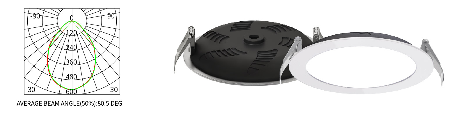 Anti-glare ceiling round downlight horn series Anti-glare ceiling round downlight horn series