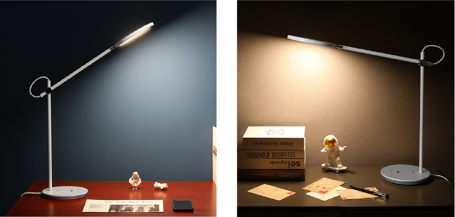 Alex Black LED Table Reading Lamp