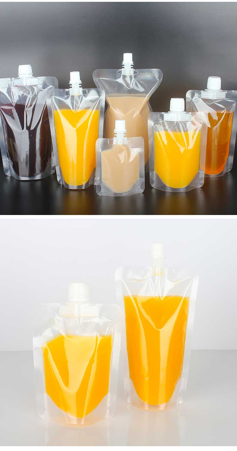 Clear drink pouches bag
