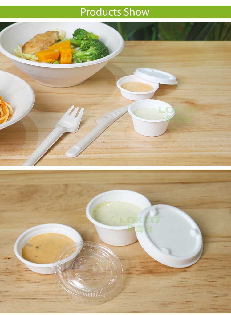 Compostable Disposable Sauce Dishes