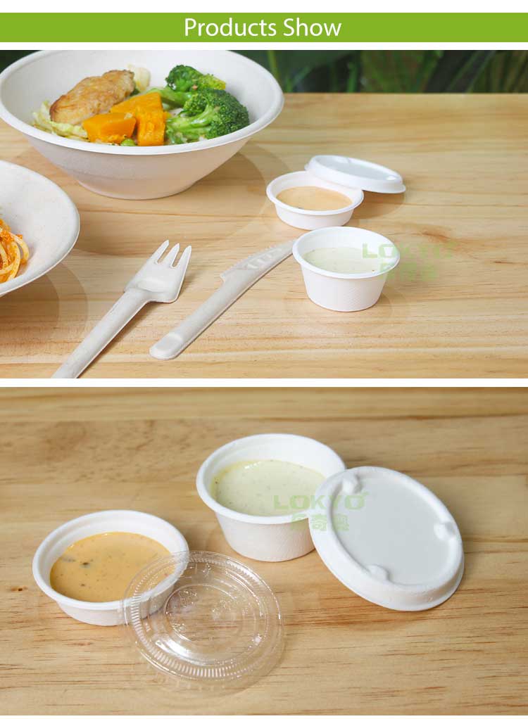 Compostable Disposable Sauce Dishes Compostable Disposable Sauce Dishes