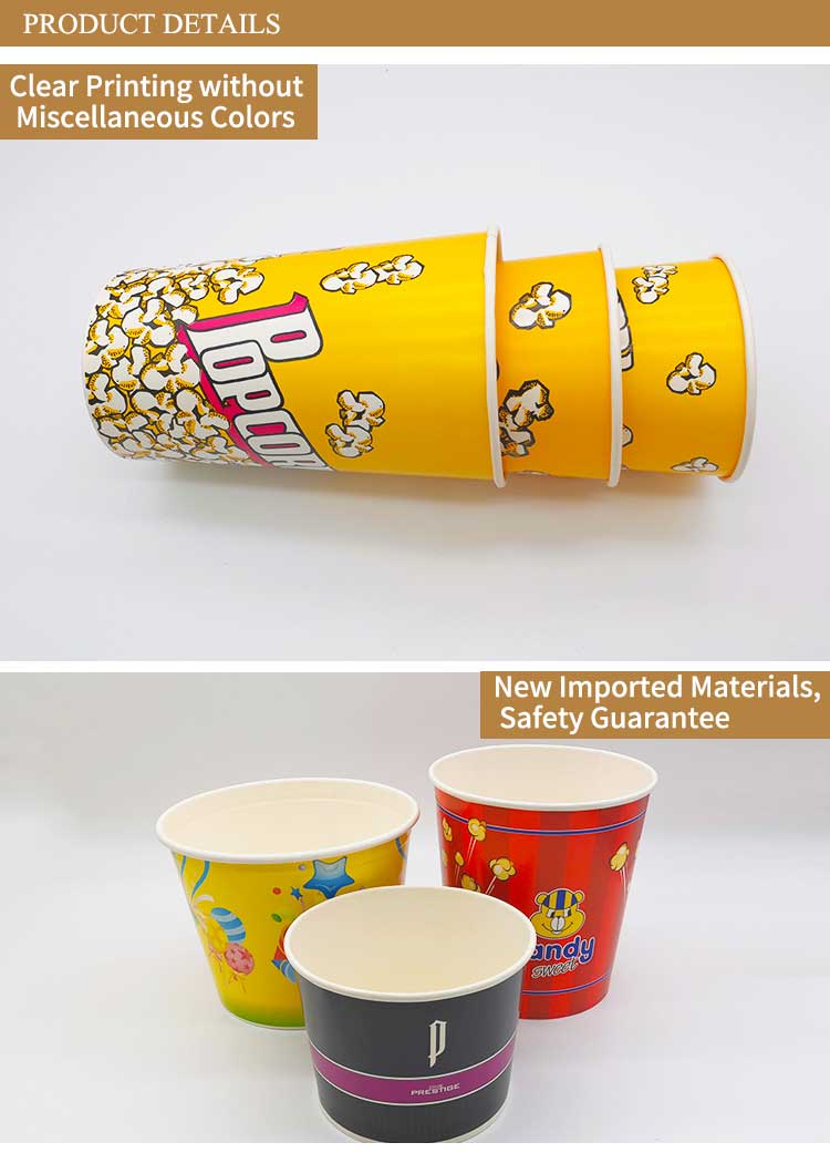 Vintage Style Popcorn Tubs 