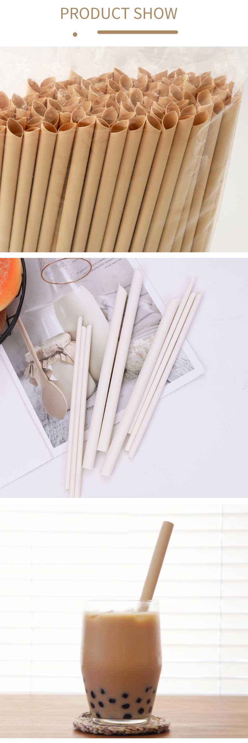 Bamboo fiber biodegradable straws