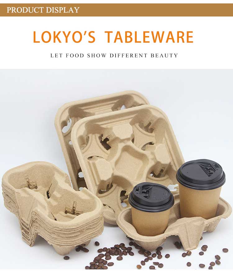 Cup paper carrier tray