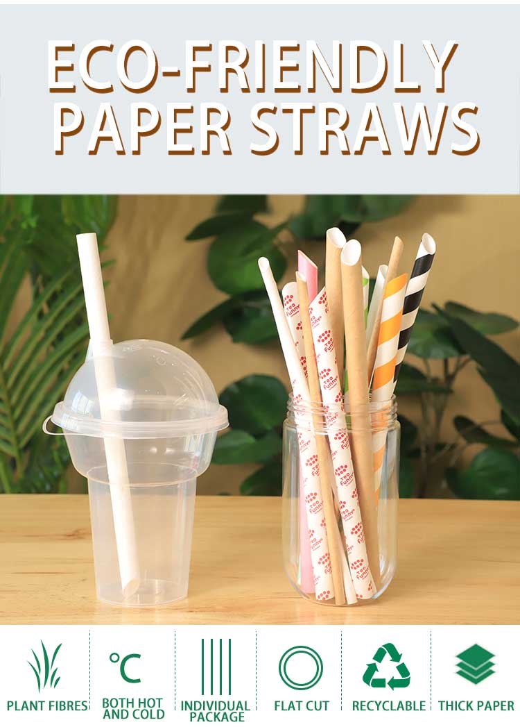 Bubble tea paper straws