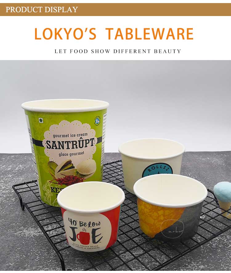 Paper ice cream cups Paper ice cream cups