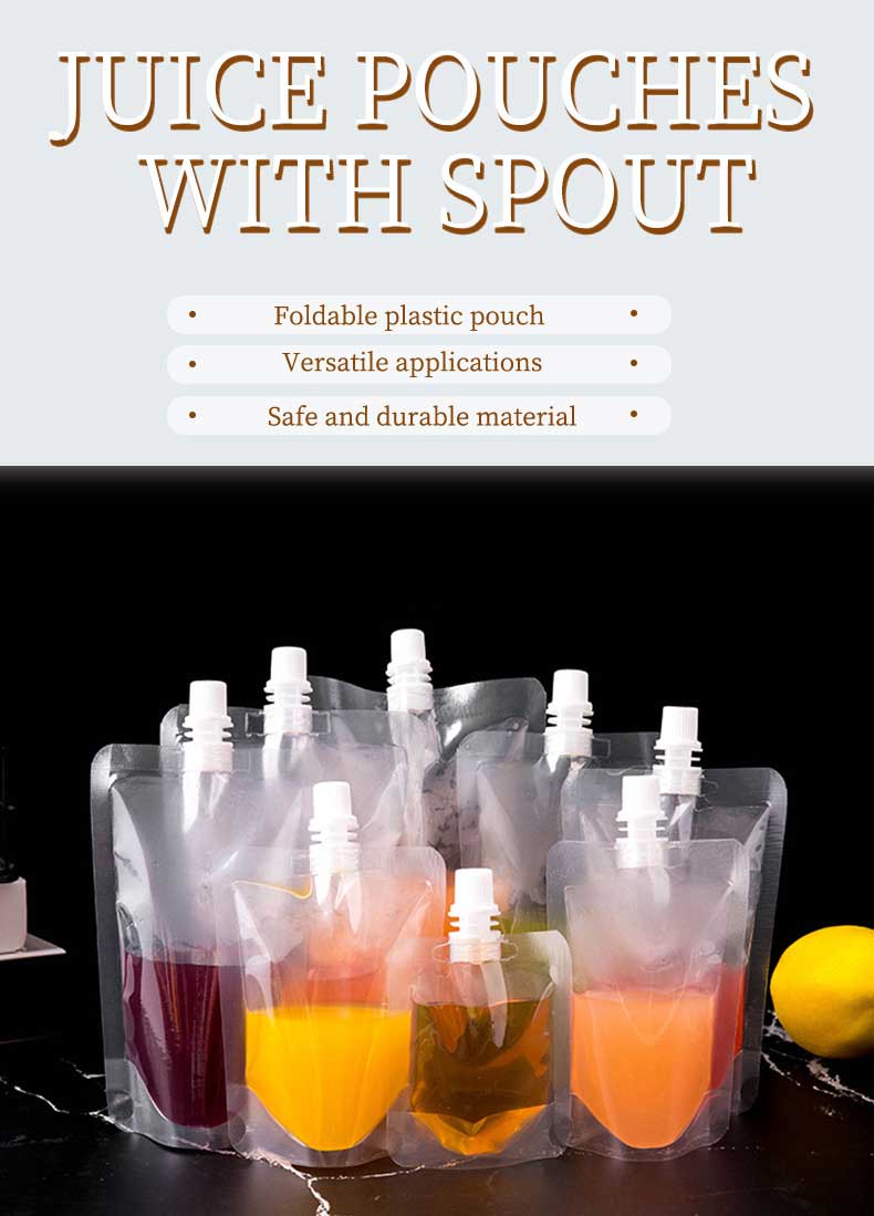 Transparent beverage mouth bag