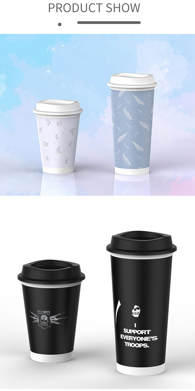 Eco friendly reusable cups