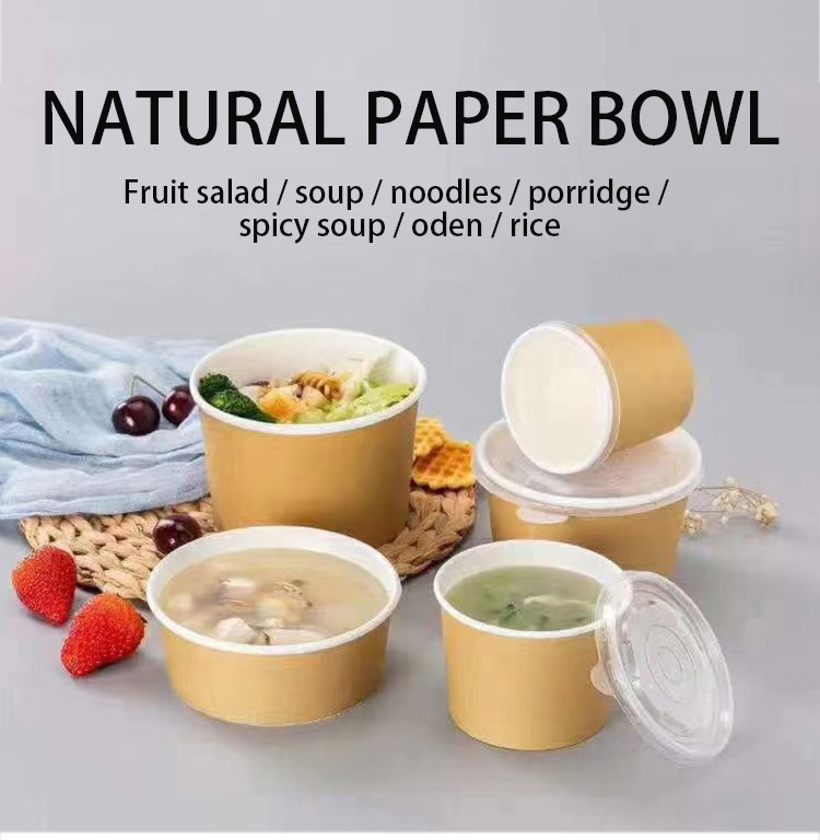 Salad paper bowl