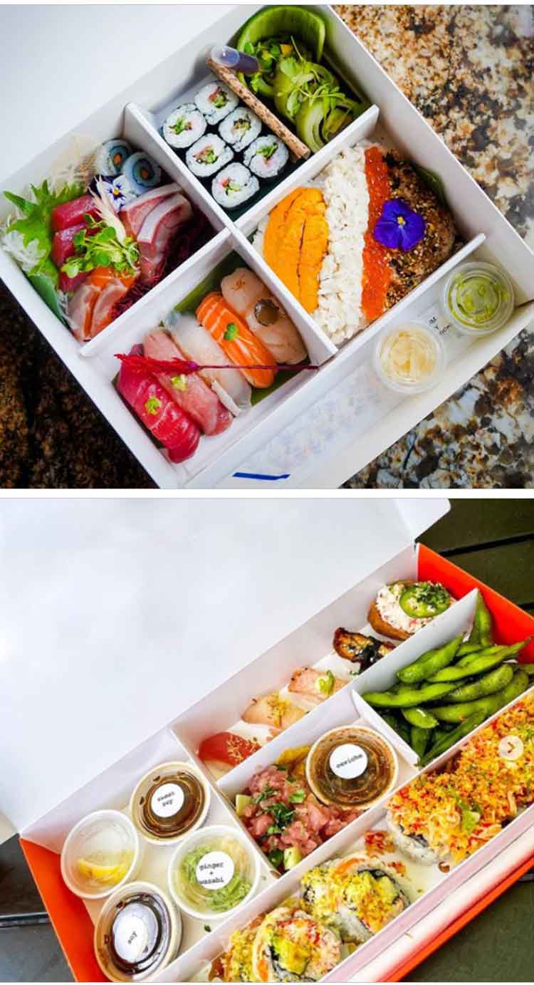 Sushi to go paper box Sushi to go paper box