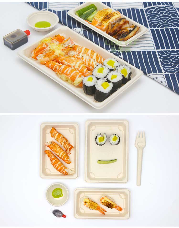 Dispoable sushi tray