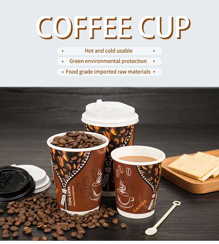 Disposable coffee cups with lids