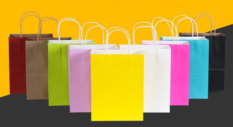 Colorful paper bags