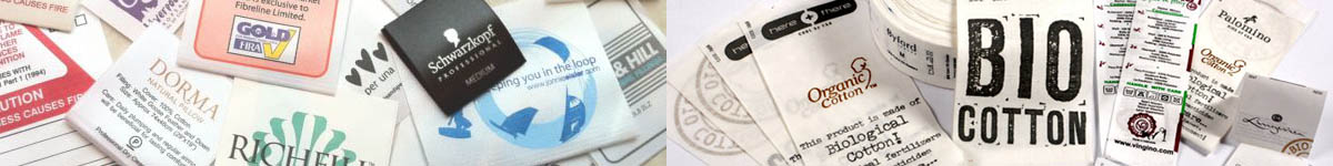 Silk Screen Printing Satin labels