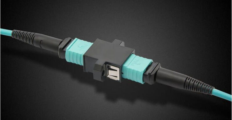 mpo mtp fiber adapter mating with mpo mtp trunk cable mpo mtp fiber adapter mating with mpo mtp trunk cable