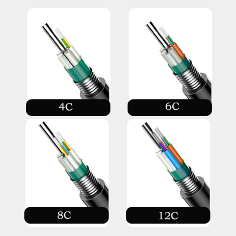 Different fiber counts of gyts gyta cable