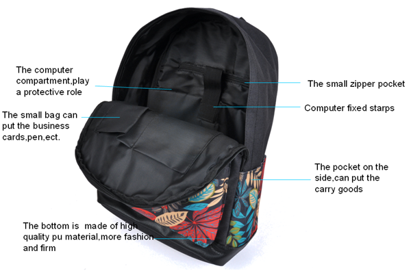 nylon 600d laptop backpack