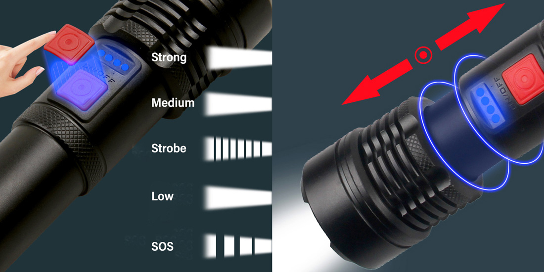 1000m long range led strong light flashlight 1000m long range led strong light flashlight