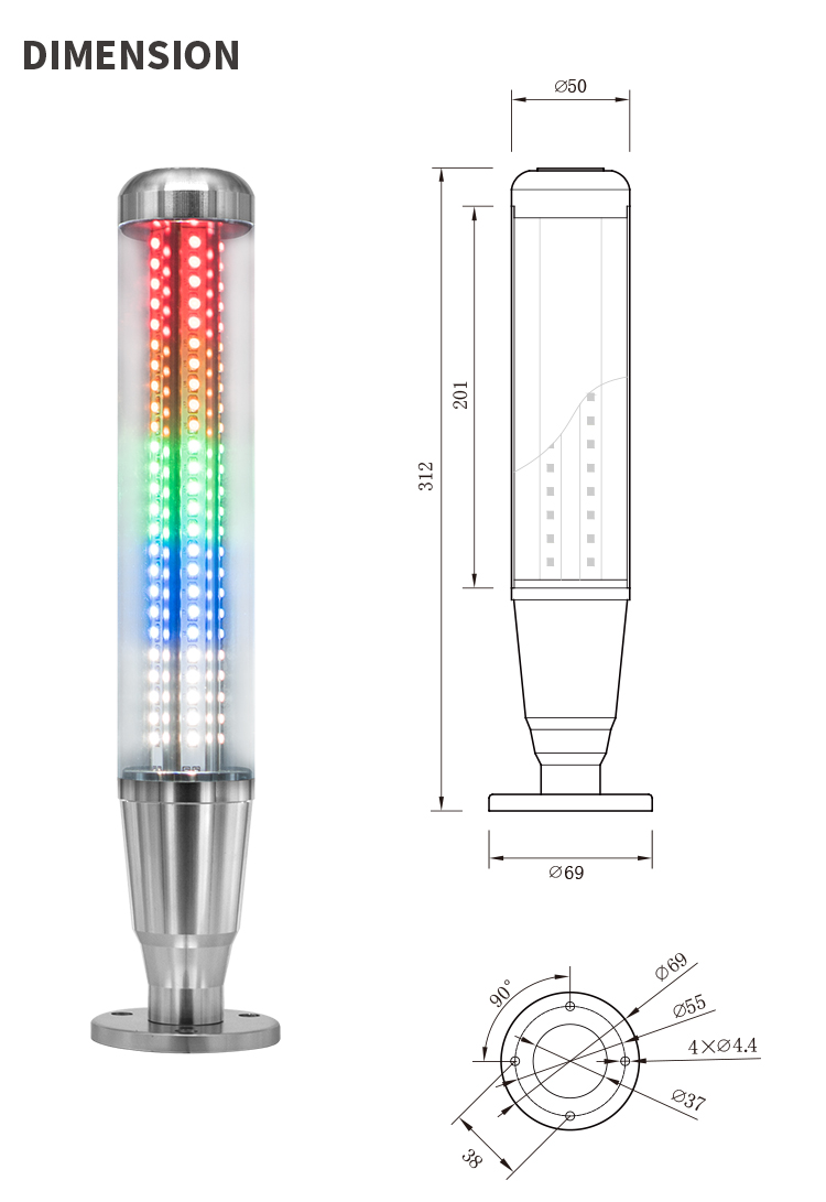 cnc signal warming light 