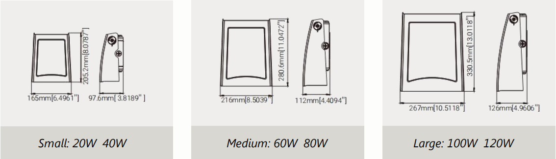 60W adjustable wall pack light fixture 60W adjustable wall pack light fixture