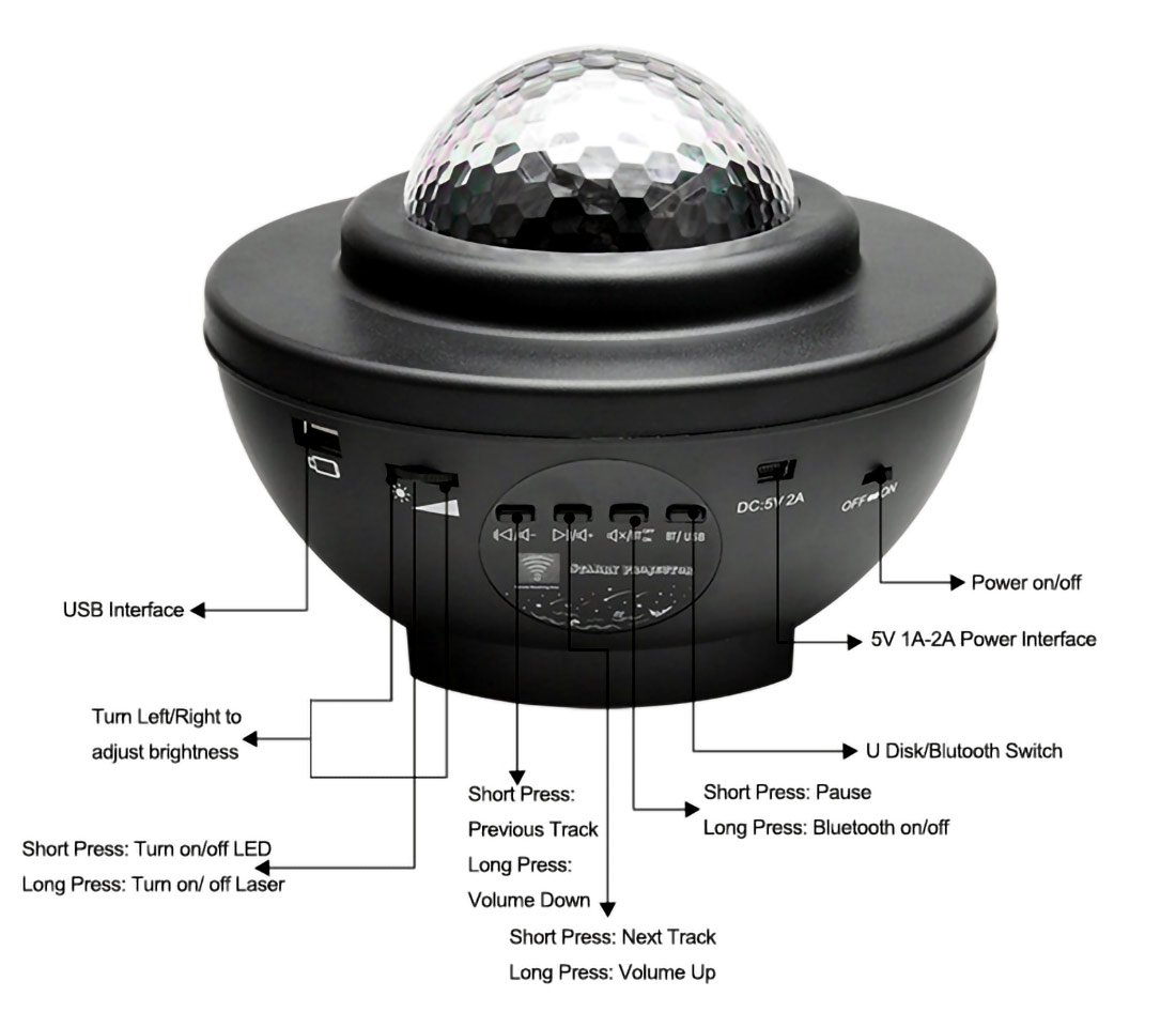 Smart Star Galaxy Projector