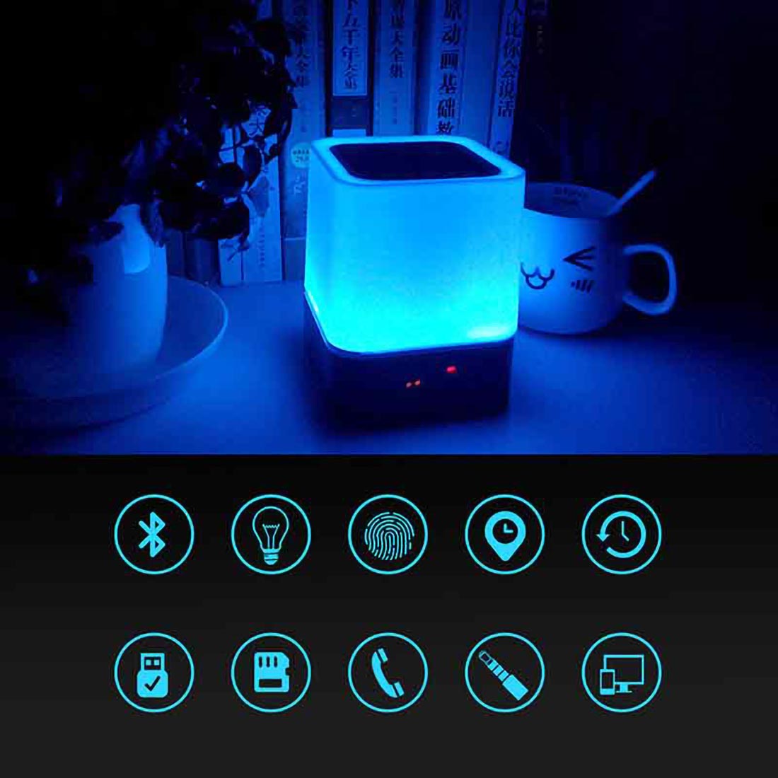 Smart touch Speaker 7 color light