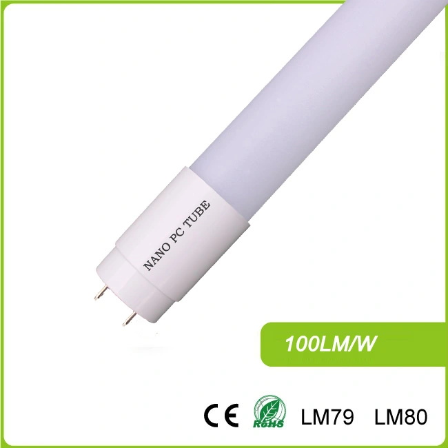 SKD LED Full Plastics PC Nano Tubes 18W 1.2m 85-265V 1800lm Warranty 2 Years with Ce RoHS