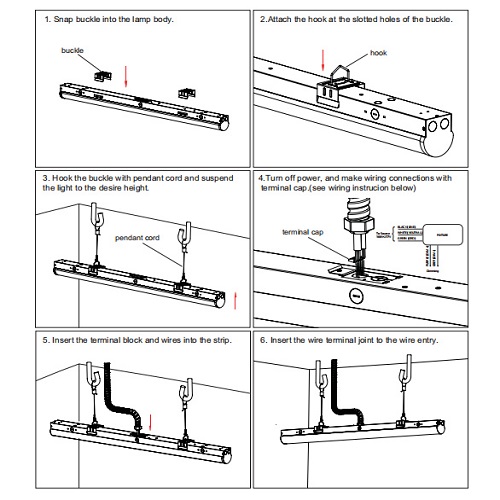 CHAIN INSTALLATION OF STRIP LIGHT