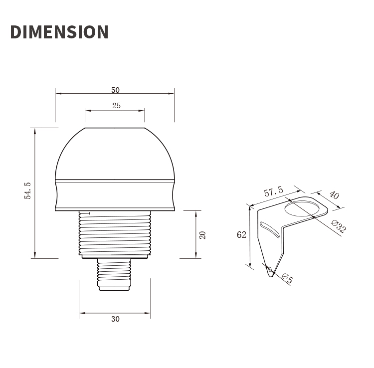 24v mini led signal light 