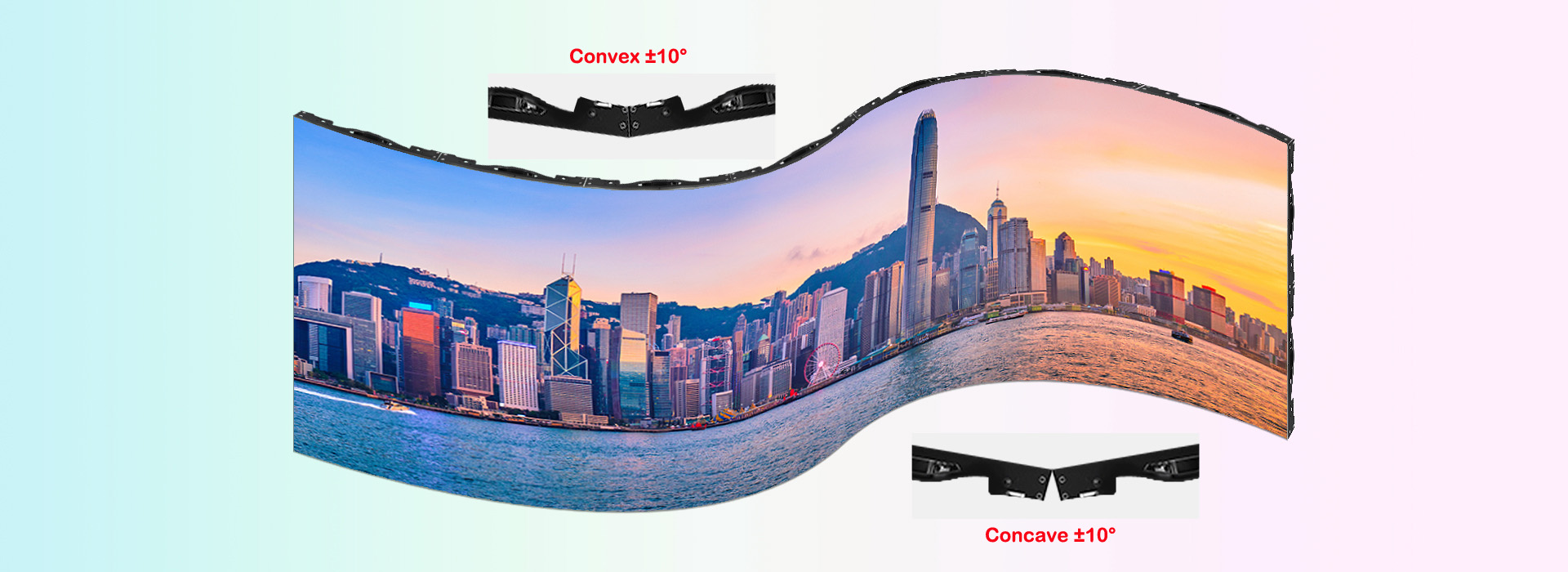 curved led display