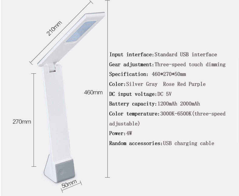 Rechargeable LED desk Lamp Rechargeable LED desk Lamp