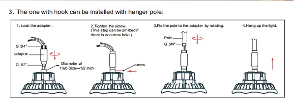installation instruction of ufo high bay light installation instruction of ufo high bay light