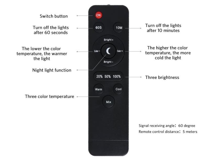 Rechargeable remote control LED floor lamp