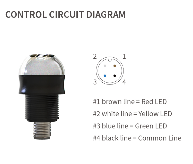 30mm led signal light 