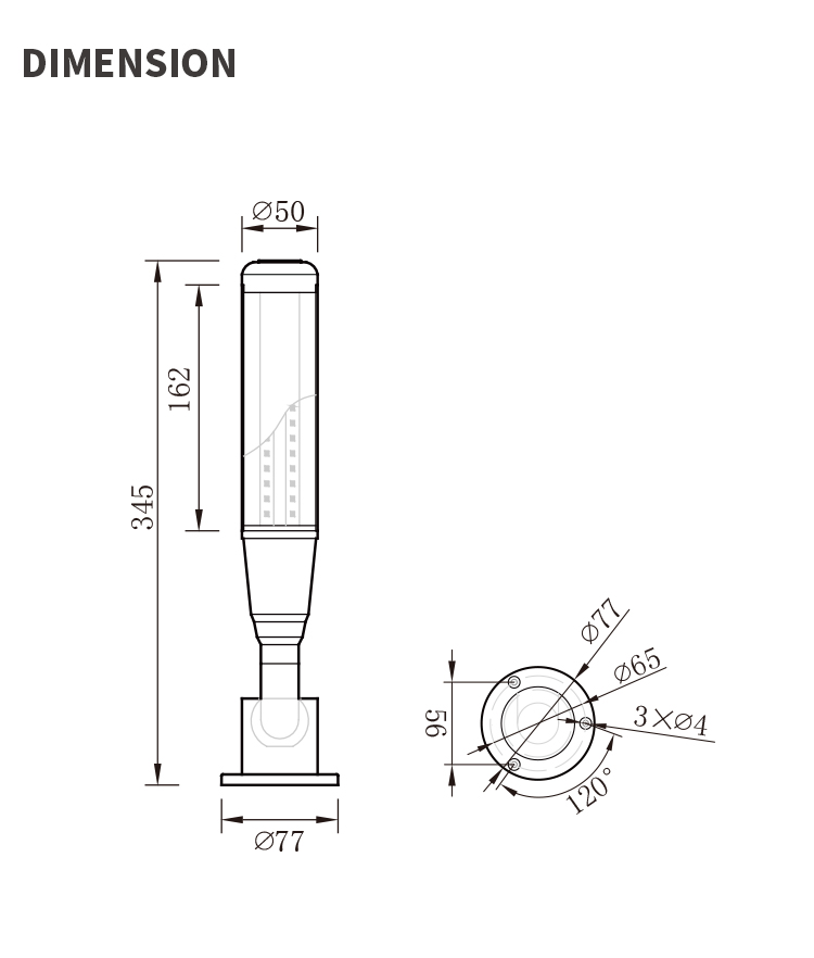 LED signal stack Tower Light for cnc