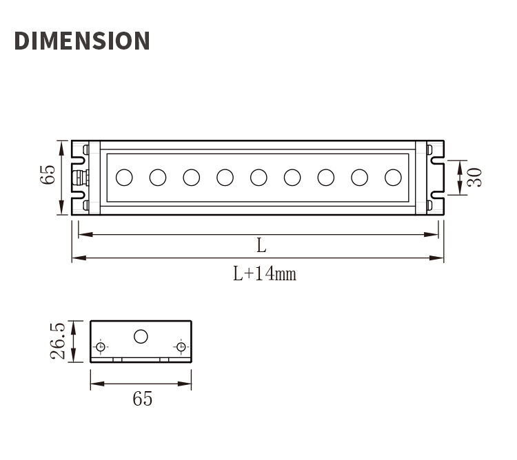 machining center led tube light