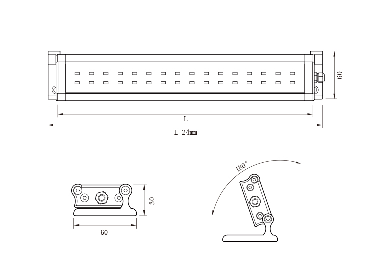 waterproof cnc machine lamp