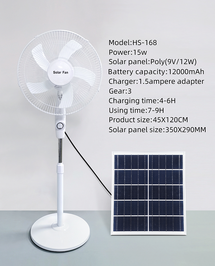 Installation effect of solar lamp