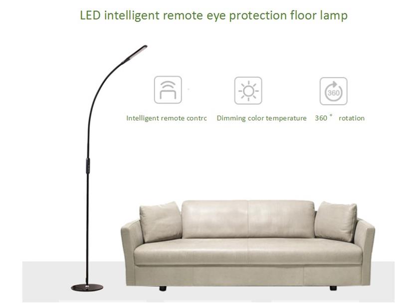 Rechargeable remote control LED floor lamp